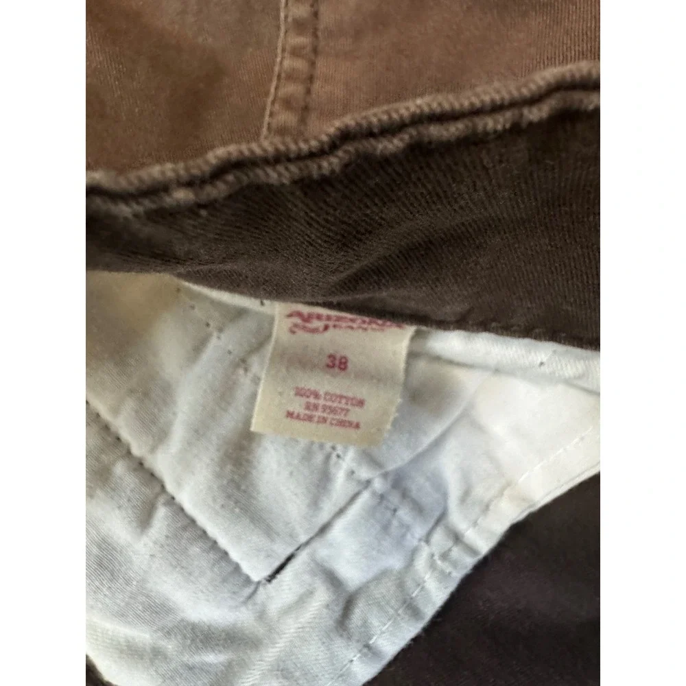 Arizona Jean Co Mens Brown Cargo‎ Shorts Size 38 Cotton Utility 10 Inch Inseam